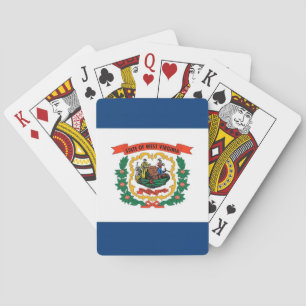 Baraja de Cartas con la Bandera de Virginia Occide