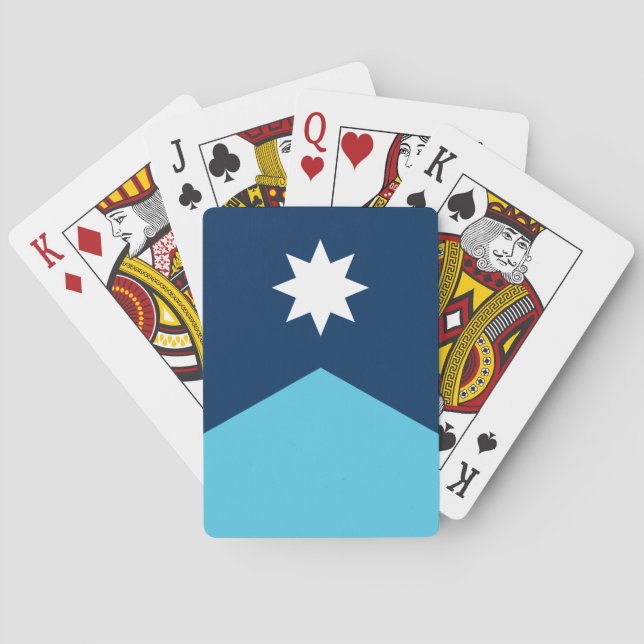 Baraja de Cartas con la nueva Bandera de Minnesota (Reverso)
