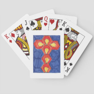 Baraja de Cartas con Motivo de Cruz