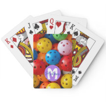 Con nombre / pelotas de picnic coloridas iniciales