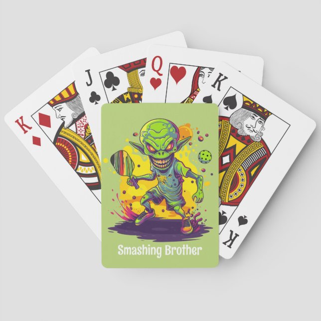 Baraja De Cartas Con texto Intergalactic Dinkdown  (Reverso)
