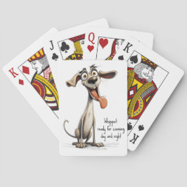 Baraja De Cartas Con texto personalizado, 🐶whippet loco 🤪