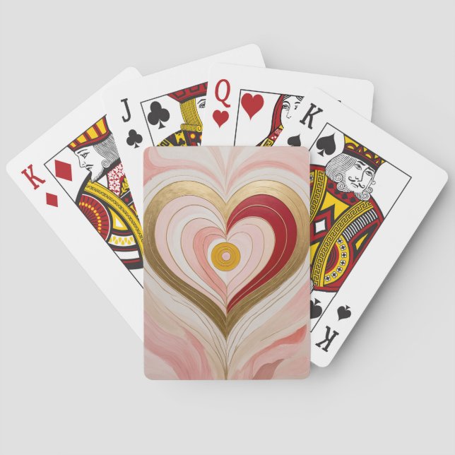 Baraja De Cartas Concentric Heart Blossom (Reverso)