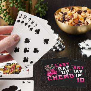 Baraja De Cartas Conciencia del Cáncer de Mama Último Día de Quimio