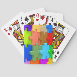 Baraja De Cartas Conciencia sobre el autismo habla el rompecabezas 