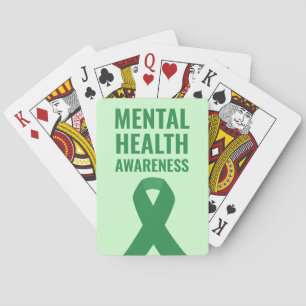 Baraja De Cartas Concienciación sobre la salud mental Cinta verde