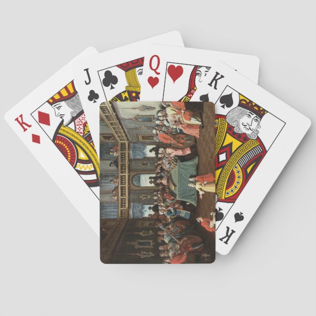 Baraja De Cartas Concierto en una casa privada (Reverso)