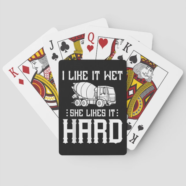 Baraja De Cartas Concrete Finisher Worker Cement Mixer Truck Driver (Reverso)