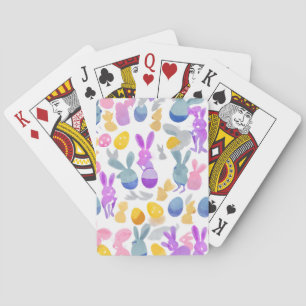 Baraja De Cartas conejito con huevos de Pascua