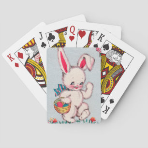 Baraja De Cartas Conejito de Pascua vintage retro lindo
