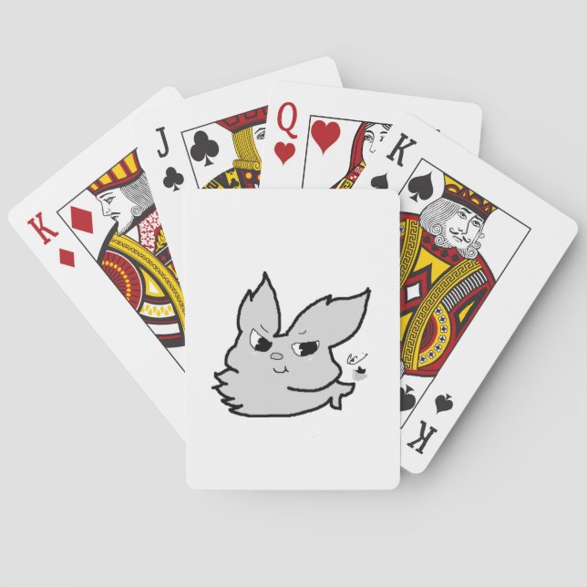 Baraja De Cartas Conejo de plata (Reverso)