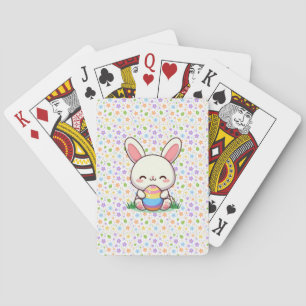 Baraja De Cartas Conejo de primavera/Semana Santa con huevo