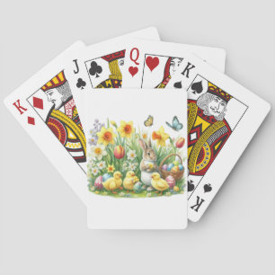 Baraja De Cartas Conejo/pollo de primavera clásico/ventilado