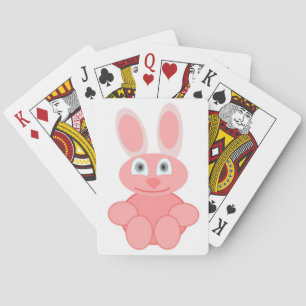 BARAJA DE CARTAS CONEJO ROSA