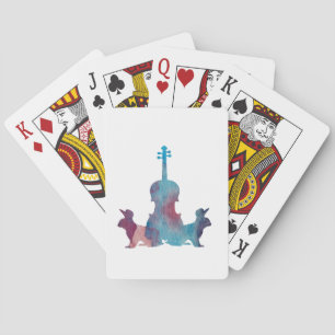 Baraja De Cartas Conejos y viola