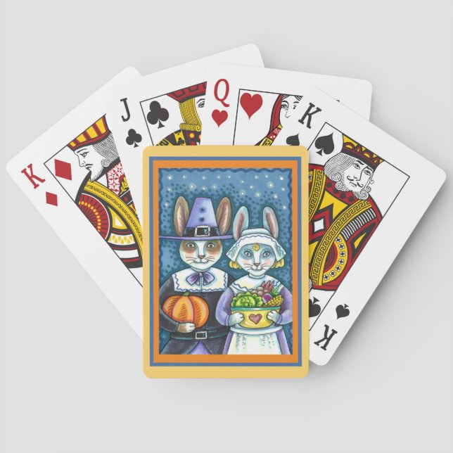 BARAJA DE CARTAS CONEXIONES DE PEREGRINO, GRACIAS POR LA COSECHA DE (Reverso)