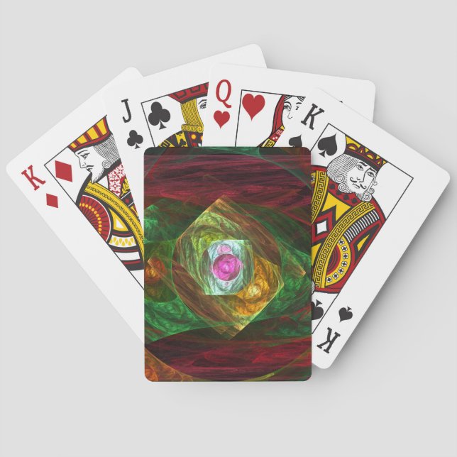 Baraja De Cartas Conexiones dinámicas Resumen de arte (Reverso)