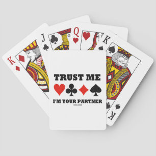 Baraja De Cartas Confía en mí, soy tu socio (Bridge Card Suite)