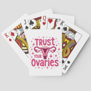 Baraja De Cartas Confíe en su conocimiento del útero ovario
