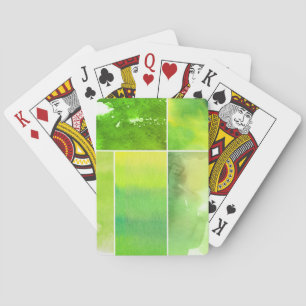 Baraja De Cartas Conjunto de acuarelas abstractas pintadas a mano