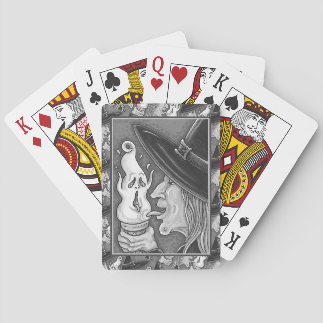 BARAJA DE CARTAS CONO DE CREMA DE HIELO, HALLOWEEN (Reverso)