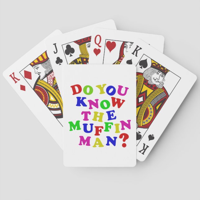 Baraja De Cartas ¿Conoces al Muffin Man? (Reverso)