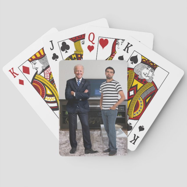 Baraja De Cartas Conoció al Presidente Joe Biden | Añadir la foto (Reverso)