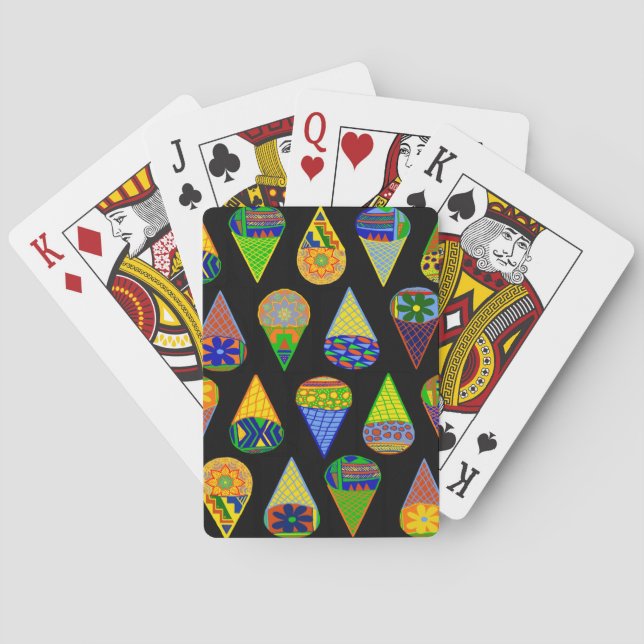 Baraja De Cartas Conos de helado de superhéroes (Reverso)