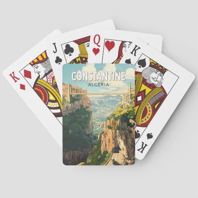 Baraja De Cartas Constantine Argelia Viaje al arte (Reverso)