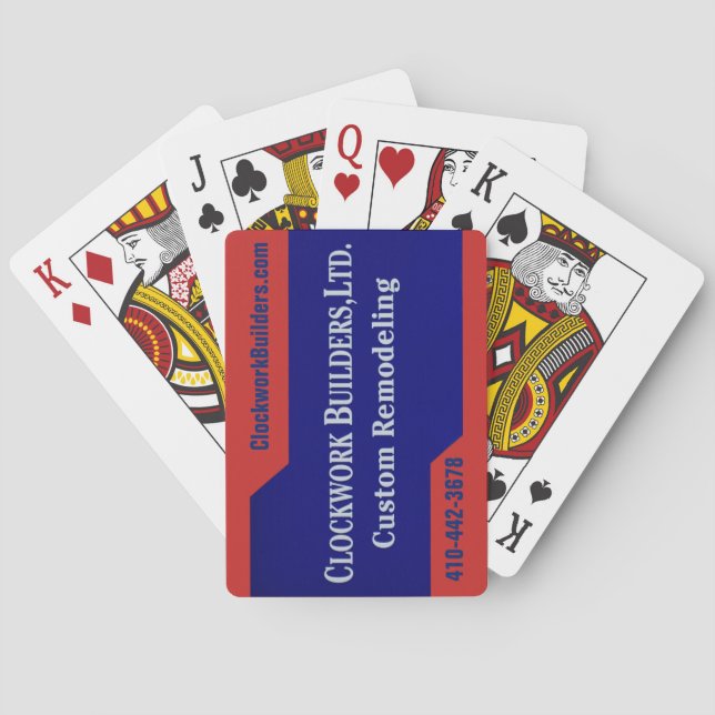Baraja De Cartas Constructores de relojería (Reverso)