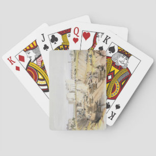 Baraja De Cartas Construyendo el muro de retención cerca de Park St