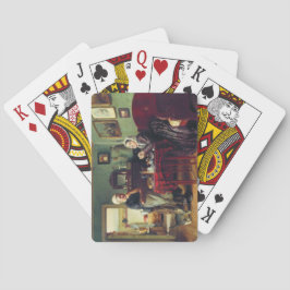 Baraja De Cartas Conversación con los hogares (de Konstantin Makovs