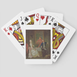 Baraja De Cartas Conversación de la cena (Un hombre y una mujer beb