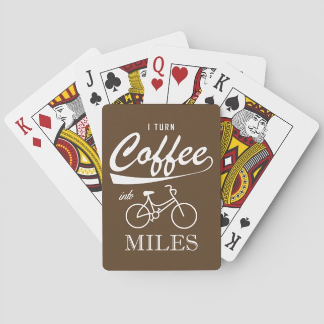 Baraja De Cartas Convierto El Café En Millas (Reverso)