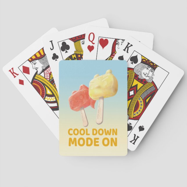Baraja De Cartas Cool Down Mode On: Iron T & Bunny Girl Popsicles (Reverso)