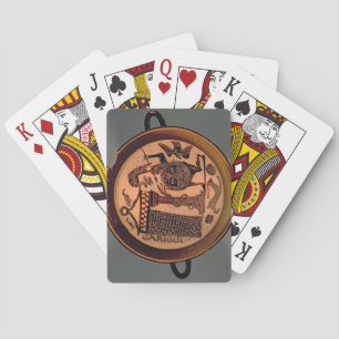 Baraja De Cartas Copa de figuras negras de Laconiano que representa