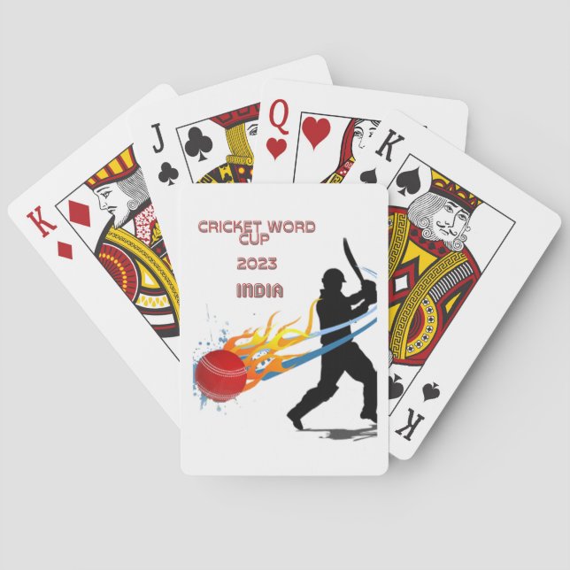 Baraja De Cartas Copa Mundial de Cricket 2023 (Reverso)