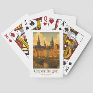 Baraja De Cartas Copenhague Dinamarca viajes retro