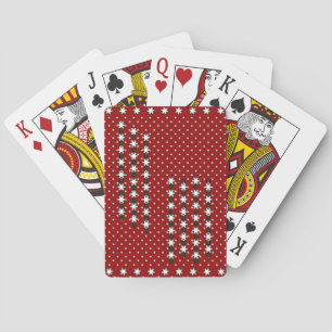 Baraja De Cartas Copos de nieve de invierno