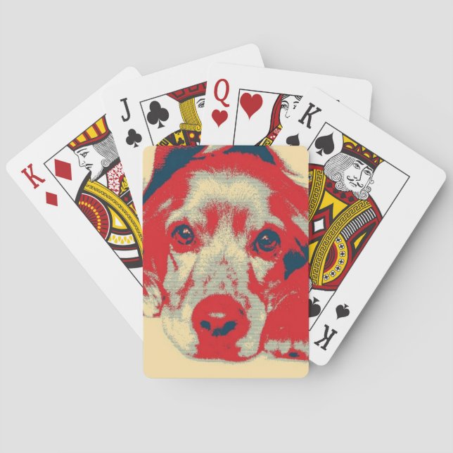 Baraja De Cartas Coquetón inglés, perro, cachorro (Reverso)