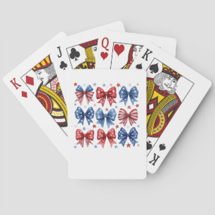 Baraja De Cartas Coquette Bandera Americana Coquette Bow 4 De Julio