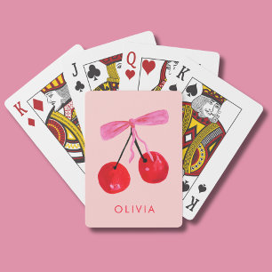 Baraja De Cartas Coquette Cherry & Bow