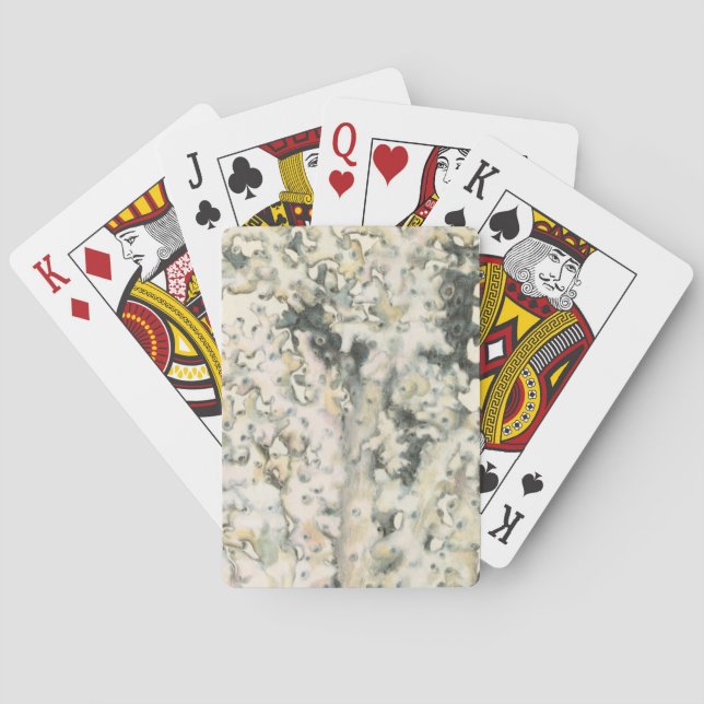 Baraja De Cartas Coral antiguo de la acuarela (Reverso)