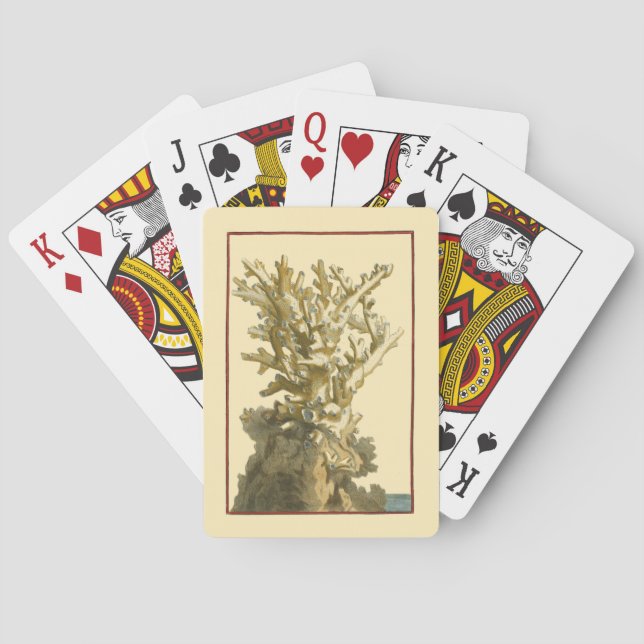 Baraja De Cartas Coral junto al mar (Reverso)