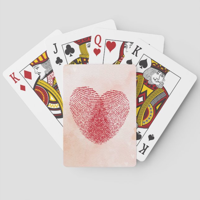 Baraja De Cartas Corazón (Reverso)