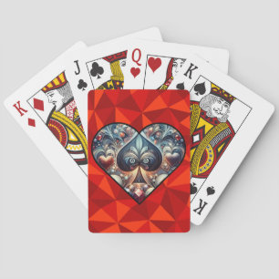 Baraja De Cartas Corazón con aspecto de joya de pica
