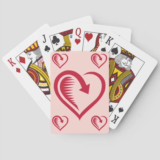 Baraja De Cartas Corazón con Púas - (Reverso)