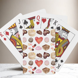 Baraja De Cartas Corazón de Chocolate de Caramelo Colorido Chic Mon