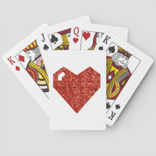 Baraja De Cartas corazón geeky día de San Valentín