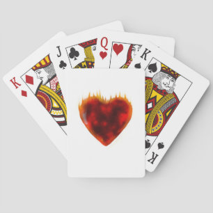 Baraja De Cartas Corazón inflamante